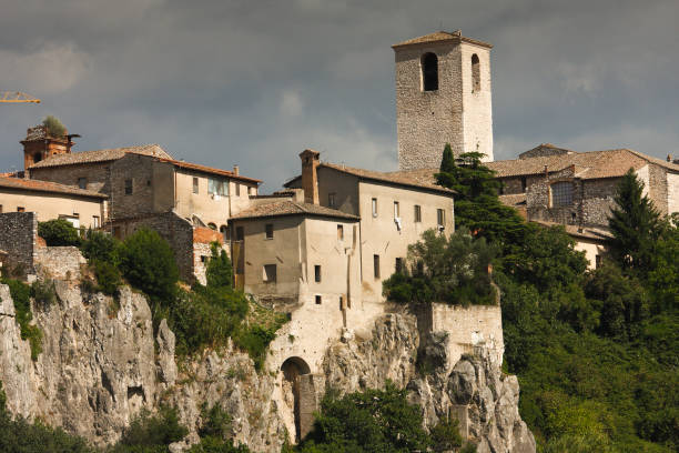Narni, panorama city,Umbria, Italy stock photo