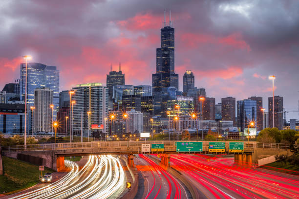 istock Chicago, IL, USA Downtown Cityscape Highways 1399020499