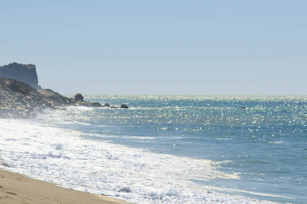 Point Dume Seen from Zuma Beach in Malibu, CA
