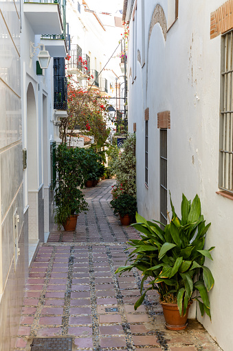 details of the buildings of the historic center of the city of Marbella in the province of Malaga, Spain