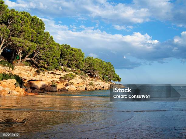 Piccola Spiaggia - Fotografie stock e altre immagini di Costa Dorada - Costa Dorada, Ambientazione esterna, Baia