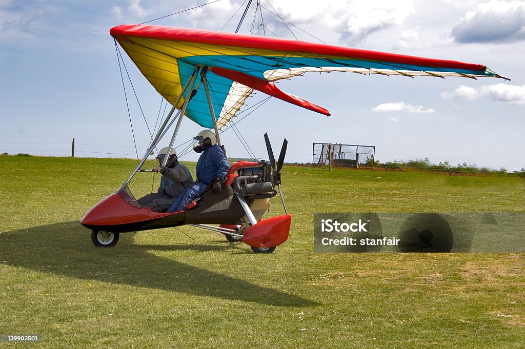 Microlight avec pilote et passager - Photo de Activité de loisirs libre de droits