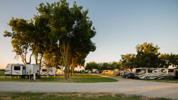 istock Rv camping campsites and roads at park 1399027200