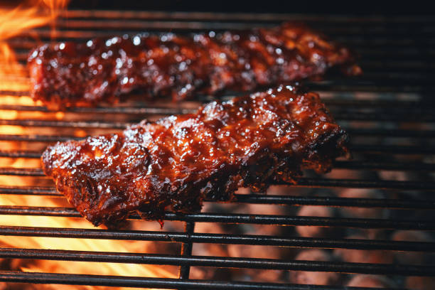istock BBQ Pork Spareribs on Barbecue Grill 1399031003