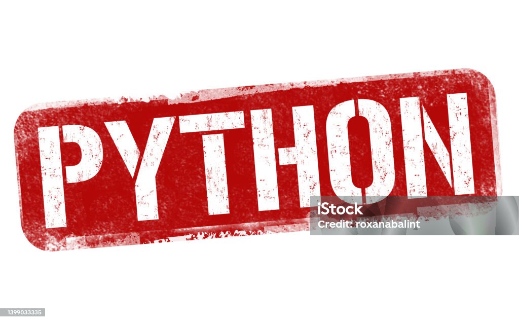 Python Sign Or Stamp Stock Illustration - Download Image Now - Computer ...