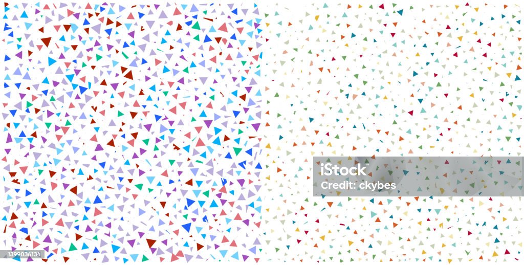 Geometric Simple Minimalistic Background Colorful Triangles On White ...