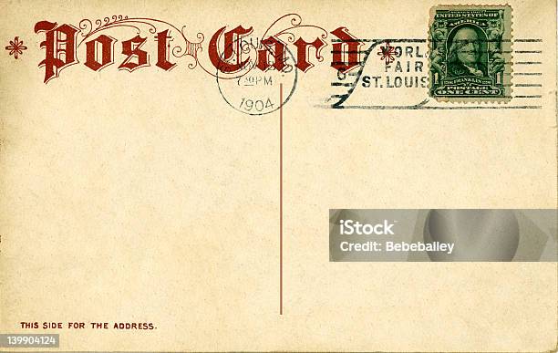 Vintage Cartão Postal 1904 - Fotografias de stock e mais imagens de Antigo - Antigo, Apodrecer, Arcaico