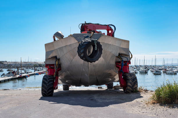 istock An amphibian boat in a harbour 1399041661