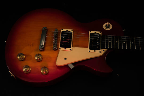istock Close up of an electric guitar. Sunburst 1399041721