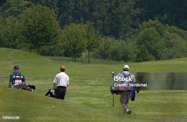 De Golf Trio Foto de stock y más banco de imágenes de Caddy - Caddy, Actividad, Actividades recreativas