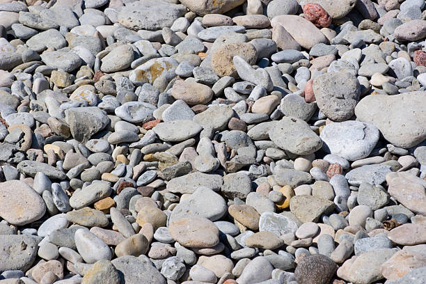 Pebbles background stock photo