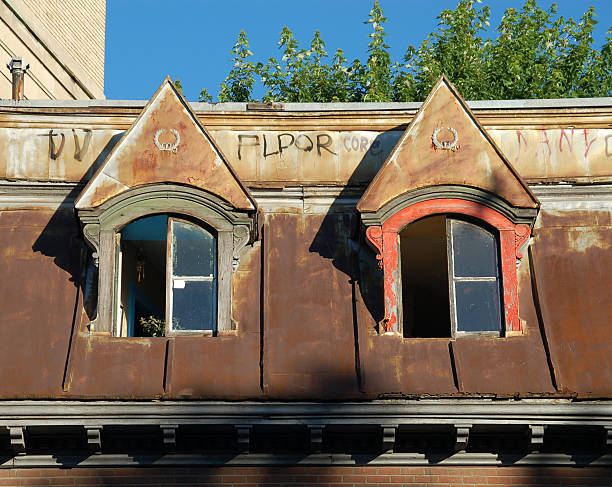 istock Old roof in Montreal. 139904373