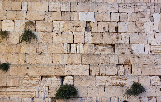 The Western Wall in Jerusalem, Israel