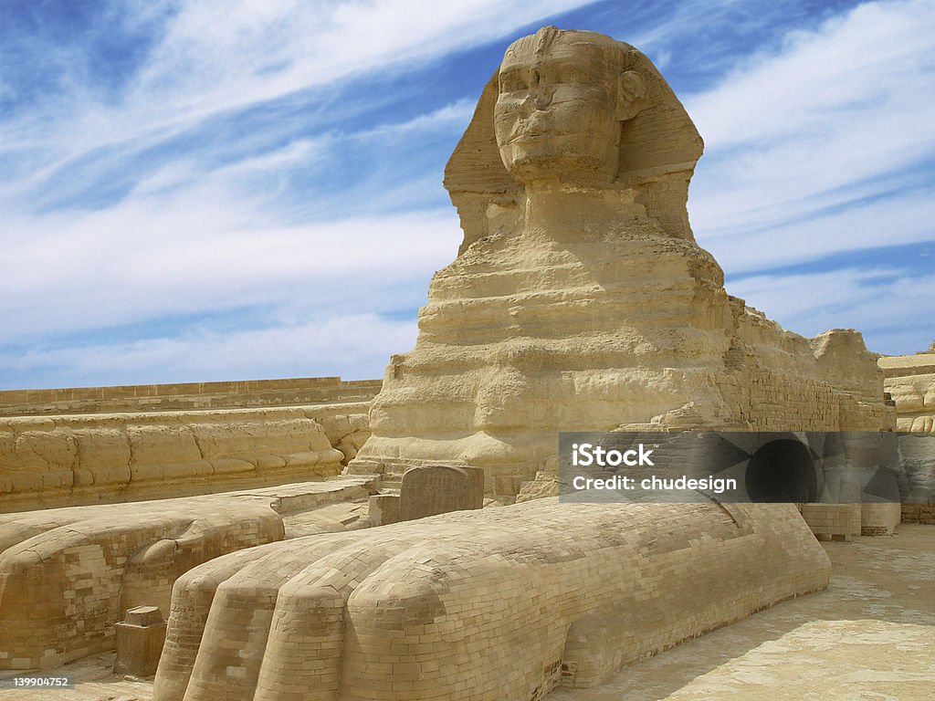 Grande sphinx2 - Royalty-free Esfinge - Gizé Foto de stock