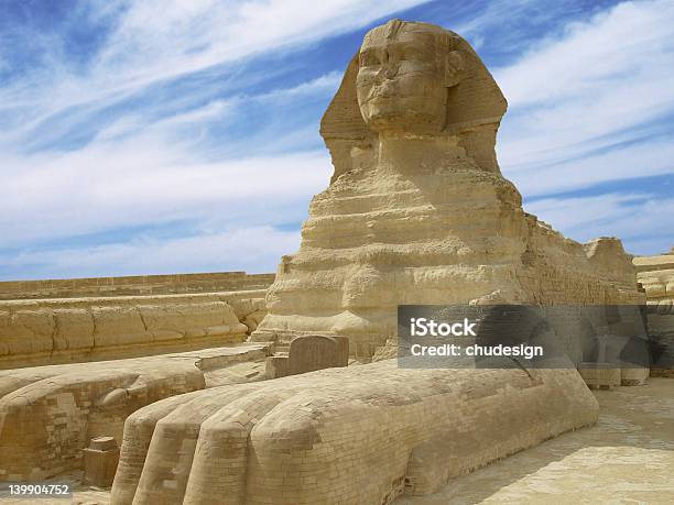 Grande Sphinx2 - Fotografias de stock e mais imagens de Esfinge - Gizé - Esfinge - Gizé, Gizé, Arcaico