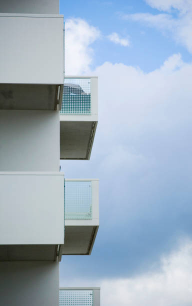 istock Architectural details of modern apartment building. 1399051217