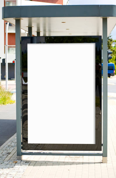 istock Outdoor advertising billboard at the bus stop. 1399051834
