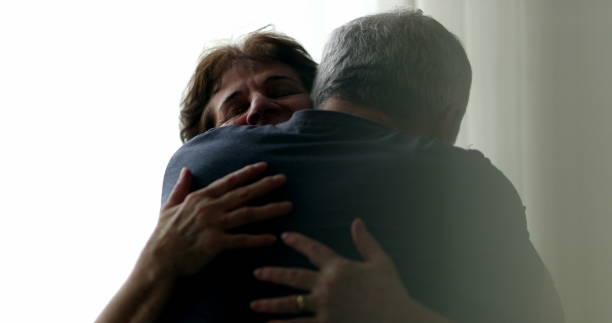 istock Candid senior couple hugging embracing each other. Loving older relationship 1399053468