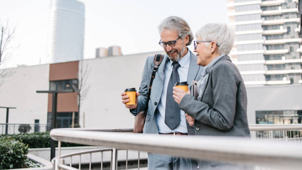 istock Senior business people. It is never too late 1399054556