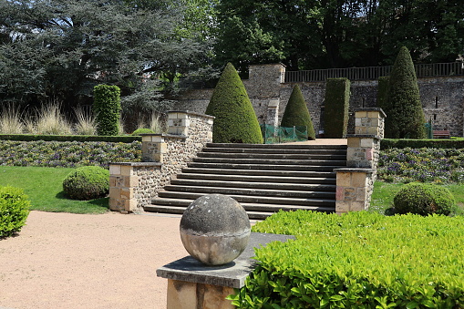 The Wilson Garden, large public park, city of Montluçon, department of Allier, France