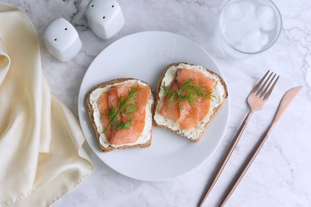 istock Smoked salmon sandwiches 1399070737