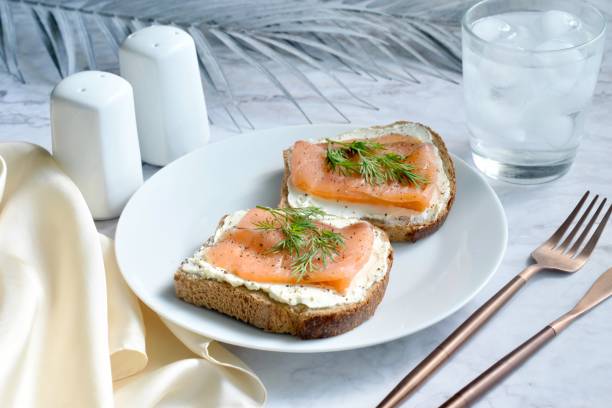 istock Smoked salmon sandwiches 1399070745
