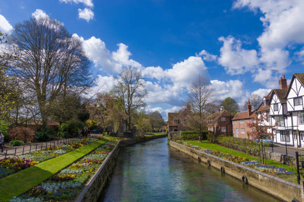 istock Canterbury Westgate Gardens England River Stour in Spring 1399071471