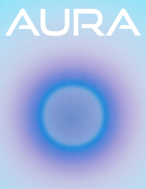 Astral level. Visualization of aura Astral level. Visualization of aura. Vector graphic background gloriole stock illustrations