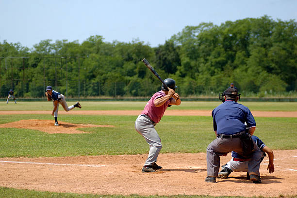 de basebol - baseball catcher baseball umpire batting baseball player imagens e fotografias de stock