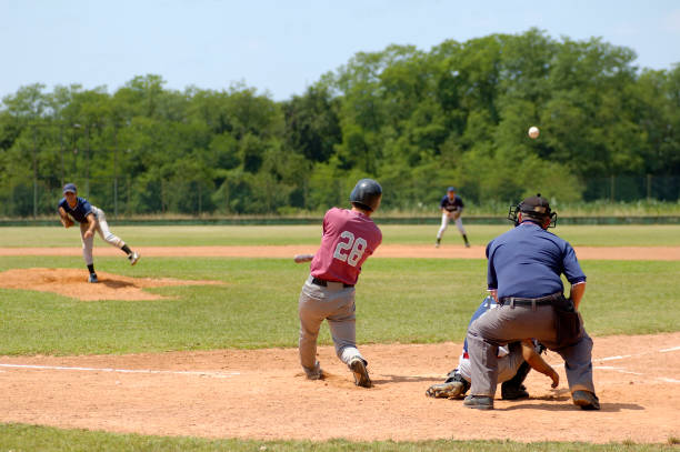 de basebol - baseball catcher baseball umpire batting baseball player imagens e fotografias de stock