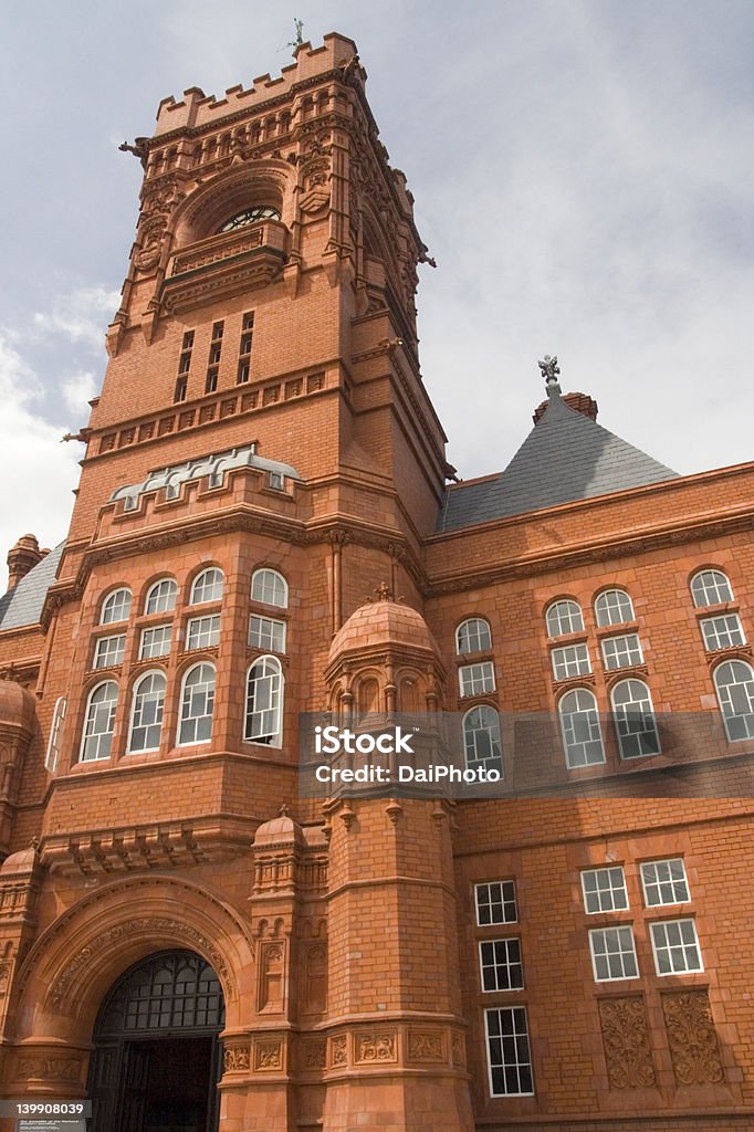 Cardiff Bay; Pierhead bâtiment Landmark - Photo de Brique libre de droits