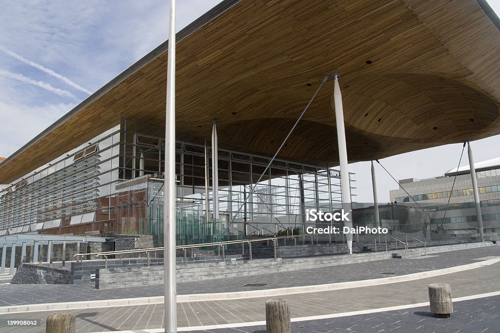 Assemblea gallese edificio, la baia di Cardiff, Regno Unito. - Foto stock royalty-free di Galles