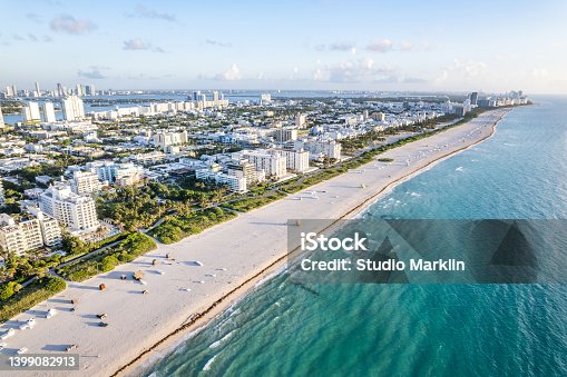 istock Aerial view of Miami Beach, Florida at sunrise 1399082913