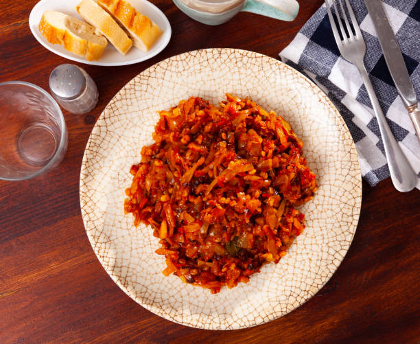 istock Portion of just cooked braised cabbage with pearl barley 1399085152