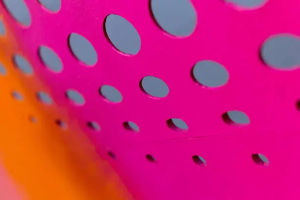 Photo of pink wall holes
