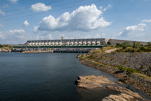 Belo Monte Dam, in Xingu river, Pará state, Brazil