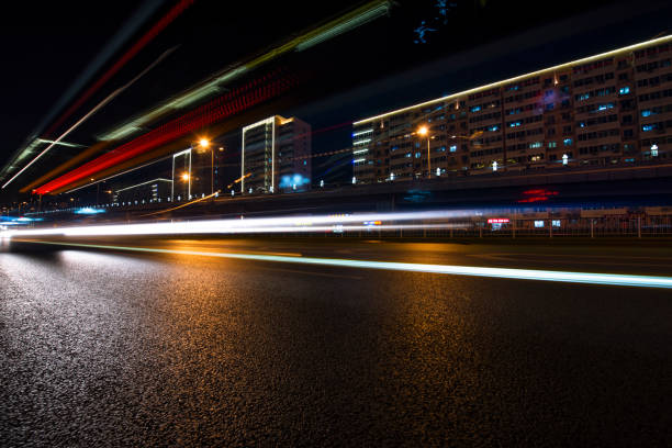 istock Urban highway traffic at night 1399096162