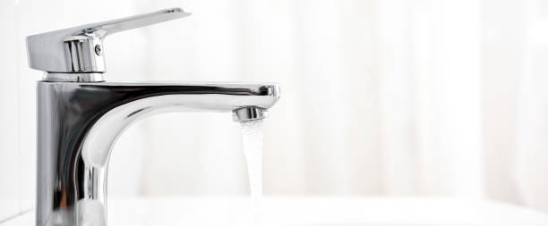 istock Water tap flowing in The bathroom 1399099501