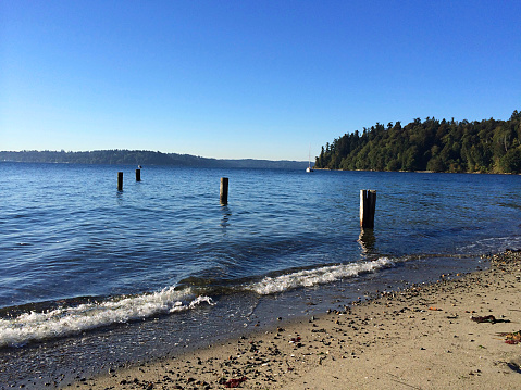 A quiet spot on Blake Island in the Puget Sound.