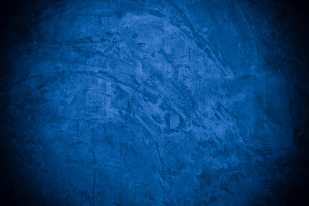 istock Old wall pattern texture cement blue dark abstract  blue color design are light with black gradient background. 1399104268