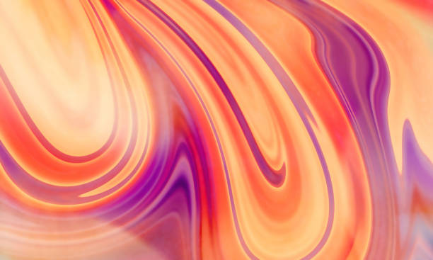3d rendering Curve Dynamic watercolor texture blend Fluid Liquid Wallpaper. Light Pastel Cold Color Colorful Swirl Gradient Mesh. Bright Pink Vivid Vibrant Smooth Surface.