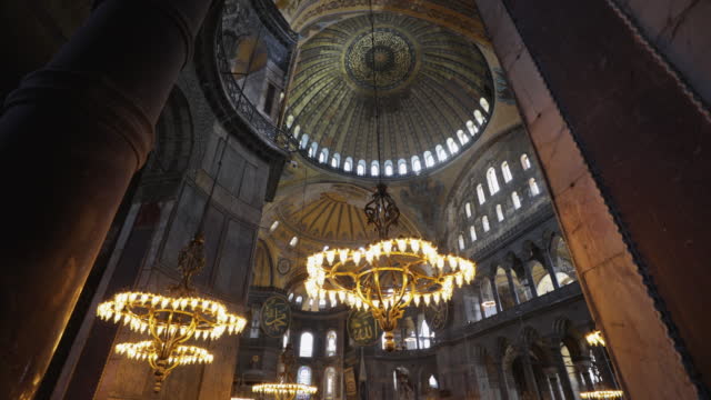 Interior video of Hagia Sophia, Ceiling of Hagia Sophia