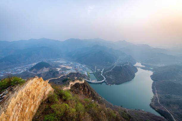 huanghuacheng água grande muralha em pequim, china"n"n - huanghuacheng - fotografias e filmes do acervo