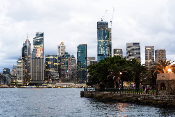 Beautiful sunset at Kirribilli,  Sydney Harbour, Australia