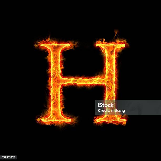 火災 Alphabets H - アルファベットのストックフォトや画像を多数ご用意 - アルファベット, アルファベットのH, イラストレーション
