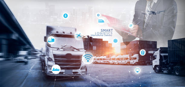 istock Business Logistics concept, Global business connection technology interface global partner connection of Container Cargo freight ship for Logistic Import Export background, internet of things 1399119767