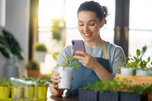 istock Woman caring for plants 1399124489