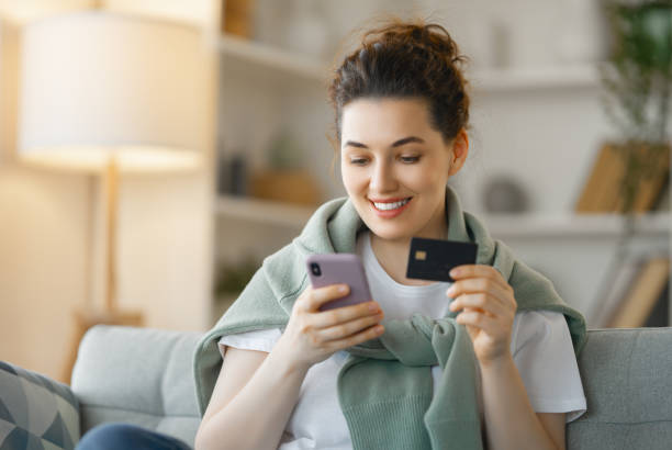 istock Woman is doing online purchases 1399129426