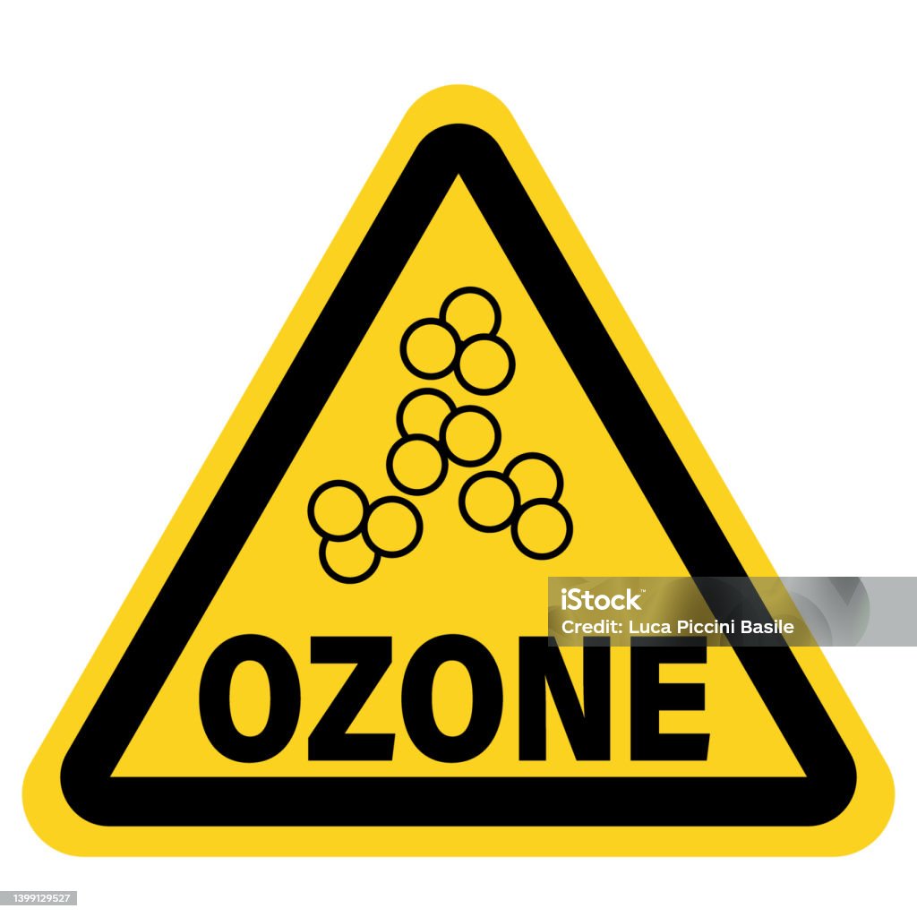 Ozone In Use Ozone In Use Warning Yellow Triangle Sign Stock Illustration - Download ...