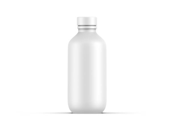 istock Cosmetic bottle mockup with screw cap isolated on white background. 3d render illustration 1399130154